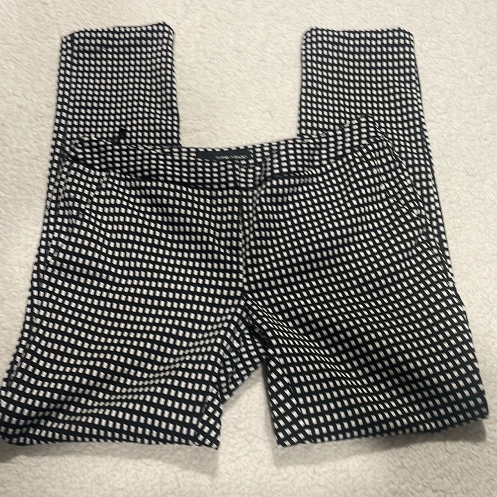 Amanda and Chelsea Black and White Checkered Pants Size 4